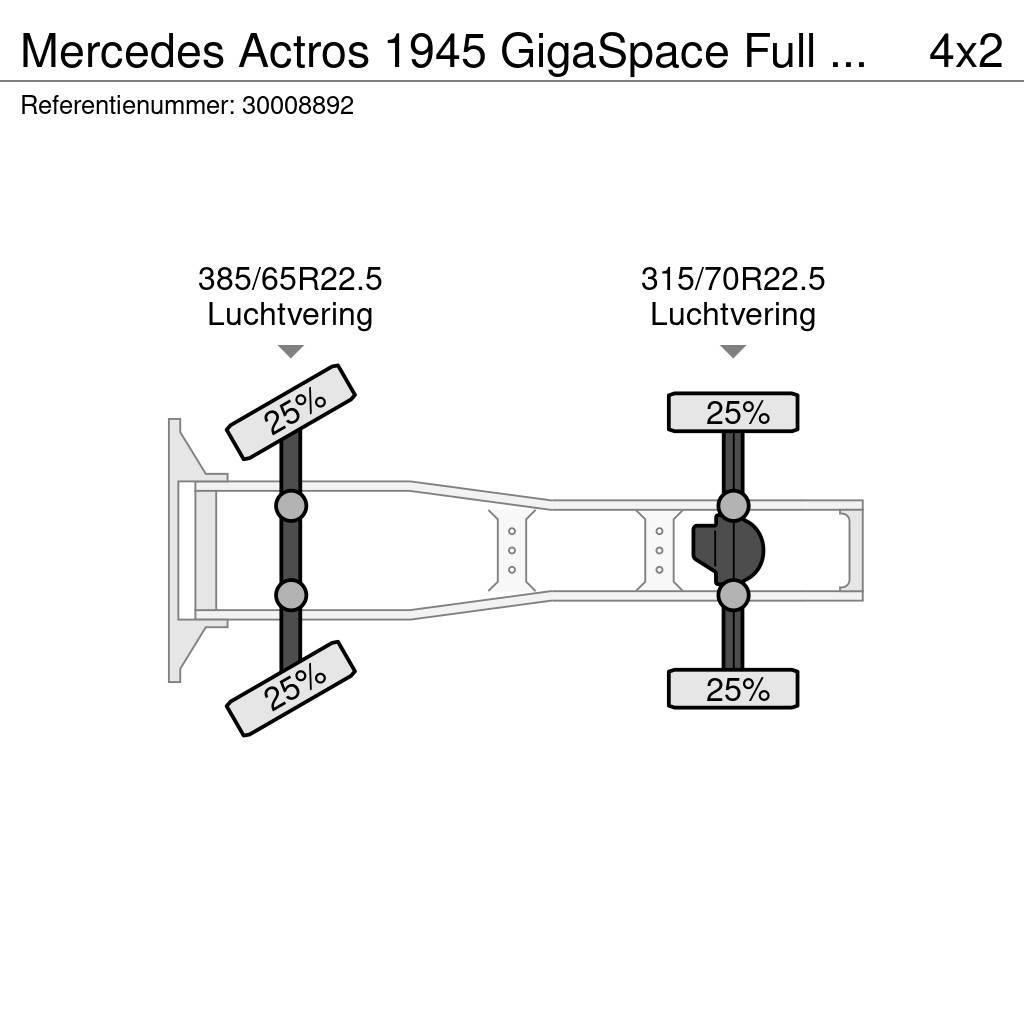 Mercedes-Benz Actros 1945 GigaSpace Full Retarder Autotractoare