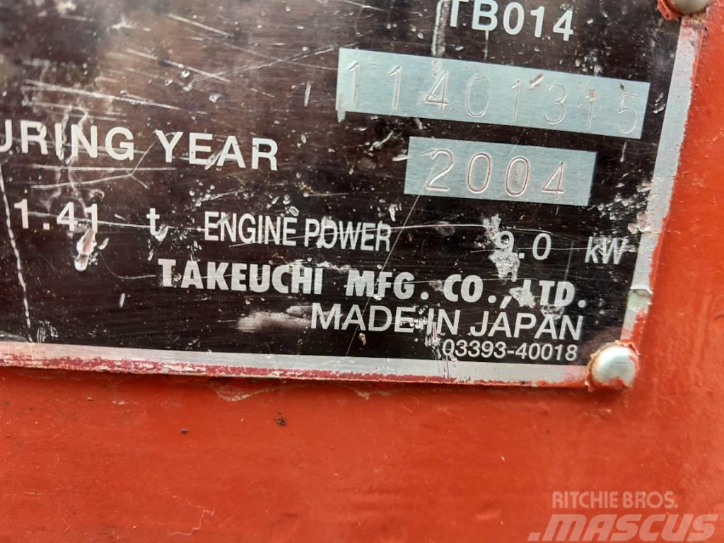Takeuchi TB014 Mini excavatoare < 7t