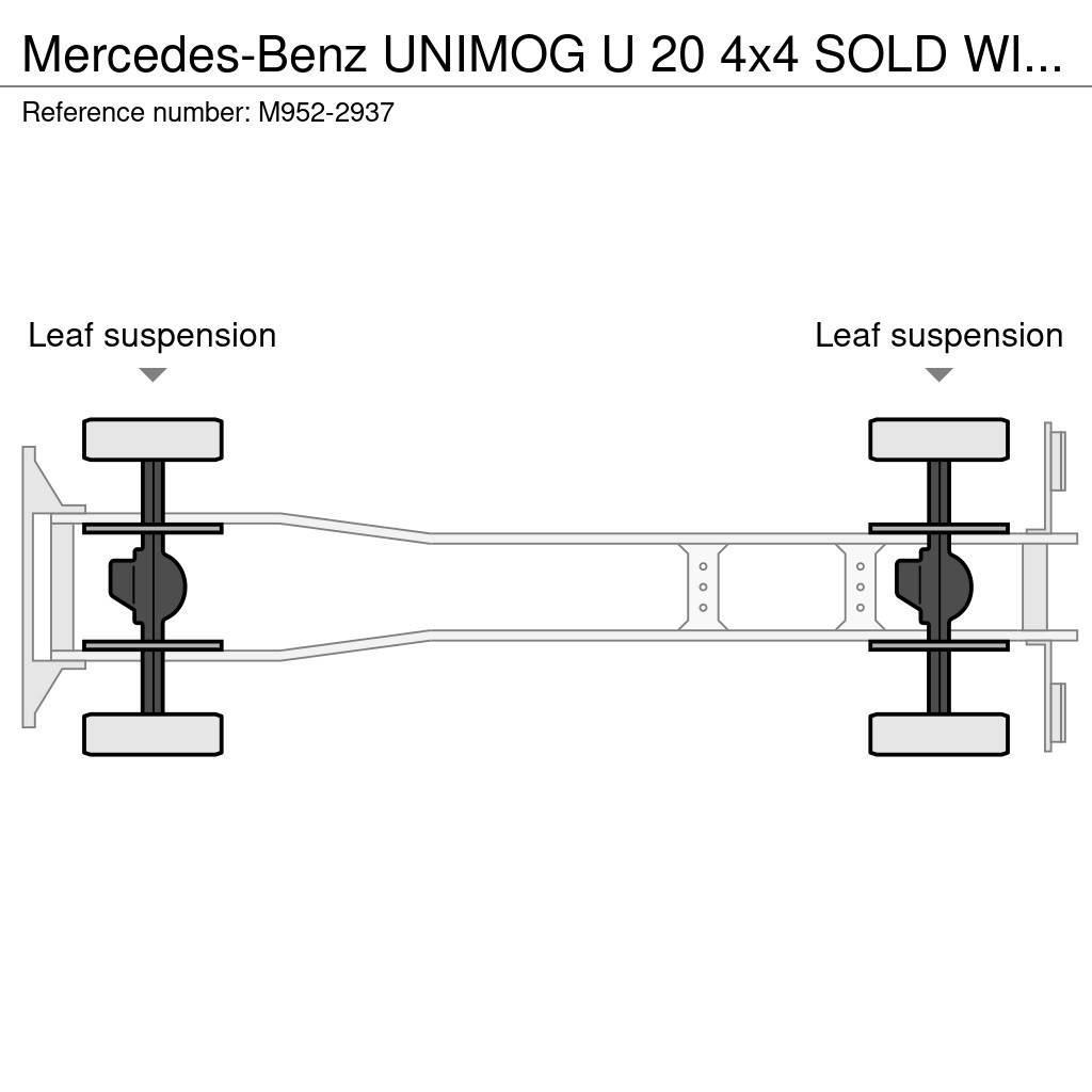 Mercedes-Benz UNIMOG U 20 4x4 SOLD WITHOUT SNOW PLOW & SPREADER Autobasculanta