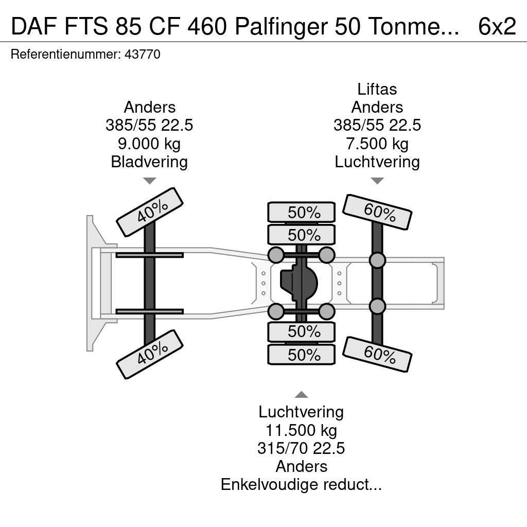 DAF FTS 85 CF 460 Palfinger 50 Tonmeter laadkraan Autotractoare