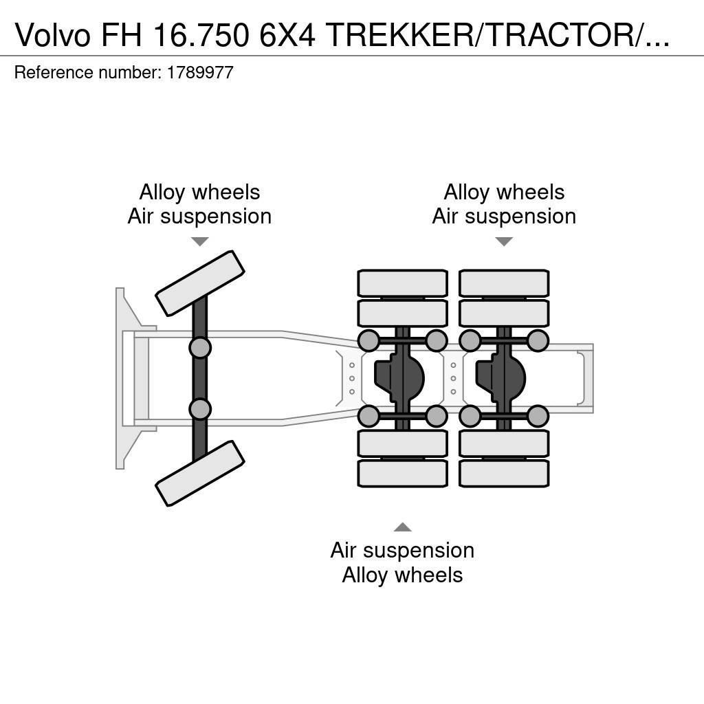 Volvo FH 16.750 6X4 TREKKER/TRACTOR/SZM EURO 6 HYDRAULIC Autotractoare