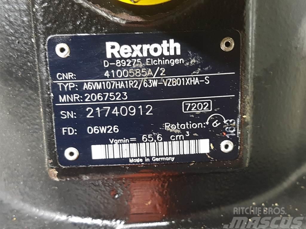 Ahlmann AZ150-Rexroth A6VM107HA1R2/63W-Drive motor Hidraulice