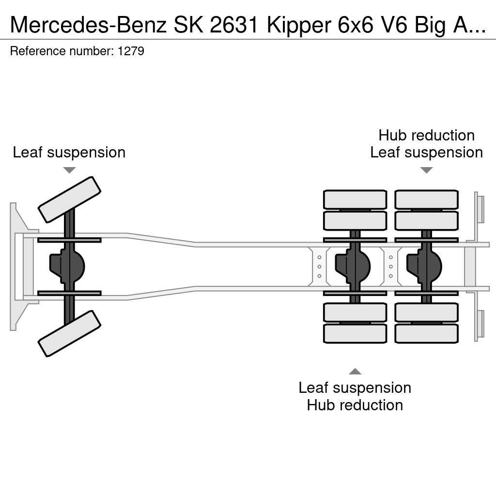 Mercedes-Benz SK 2631 Kipper 6x6 V6 Big Axle's Auxilery Top Cond Autobasculanta