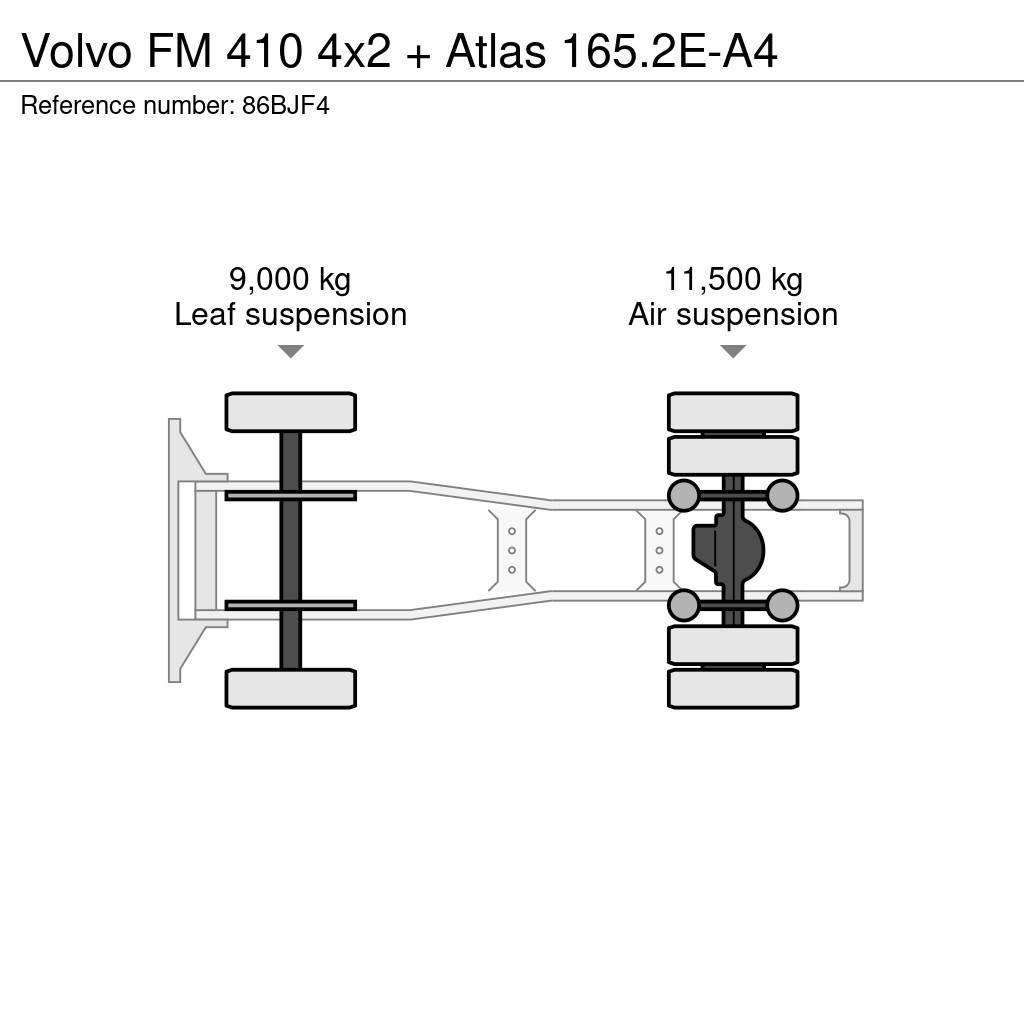 Volvo FM 410 4x2 + Atlas 165.2E-A4 Autotractoare