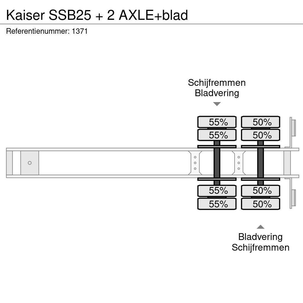 Kaiser SSB25 + 2 AXLE+blad Semi-remorca agabaritica