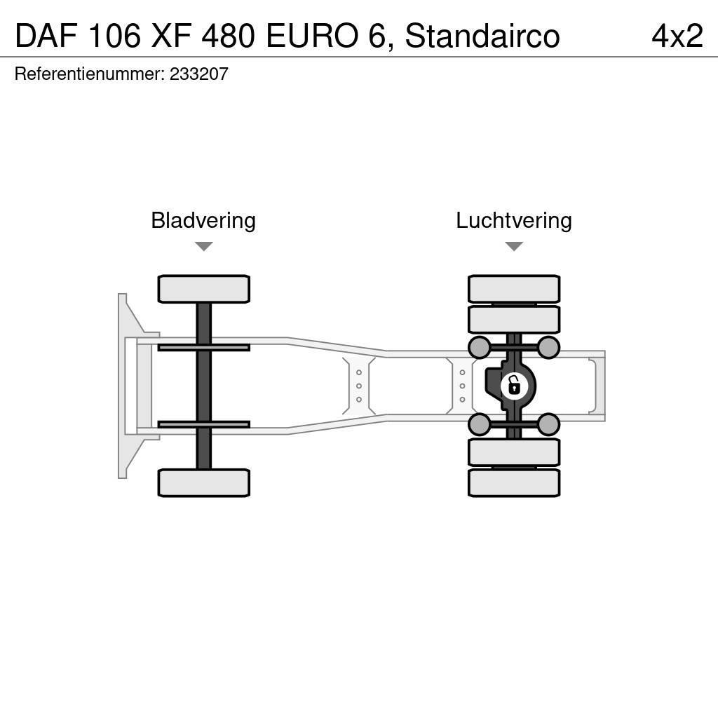 DAF 106 XF 480 EURO 6, Standairco Autotractoare