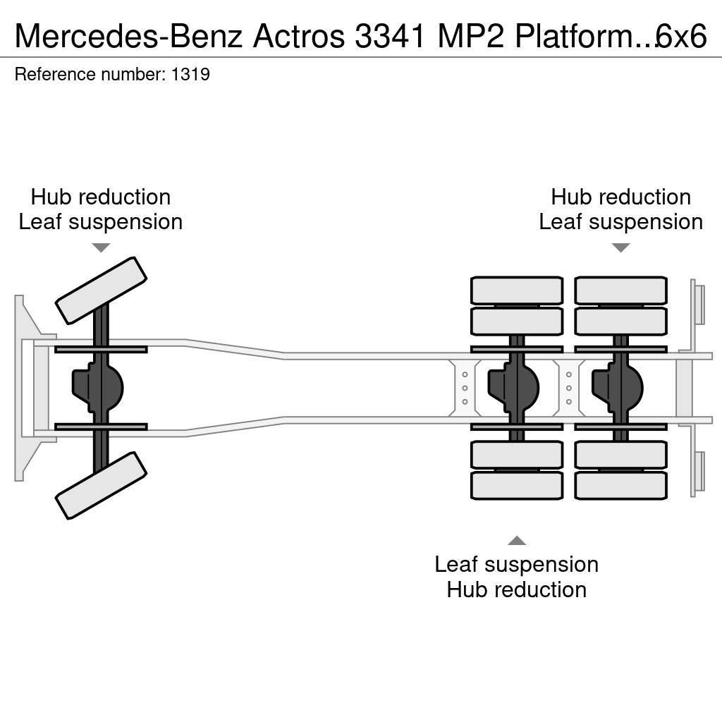 Mercedes-Benz Actros 3341 MP2 Platform Twistlocks for 20ft Conta Camioane platforma/prelata