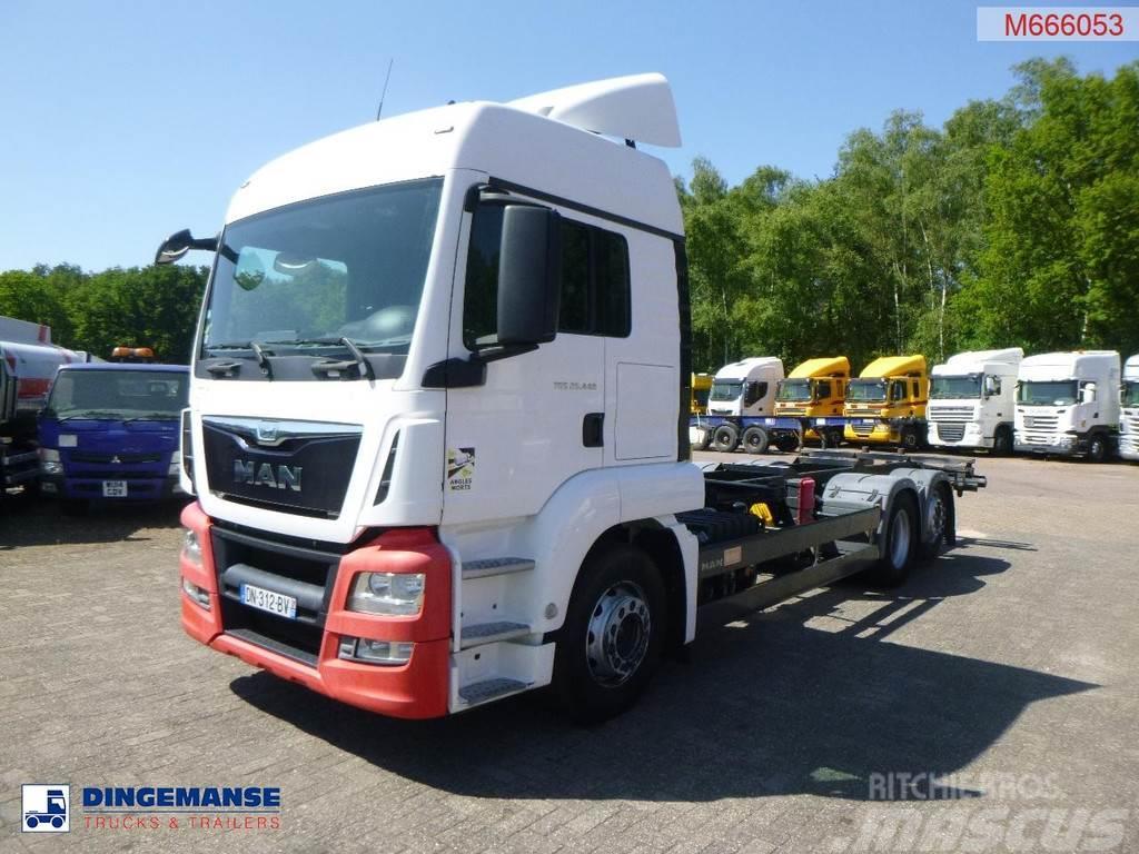 MAN TGS 26.440 6X2 Euro 6 container chassis 20 ft Camion cabina sasiu