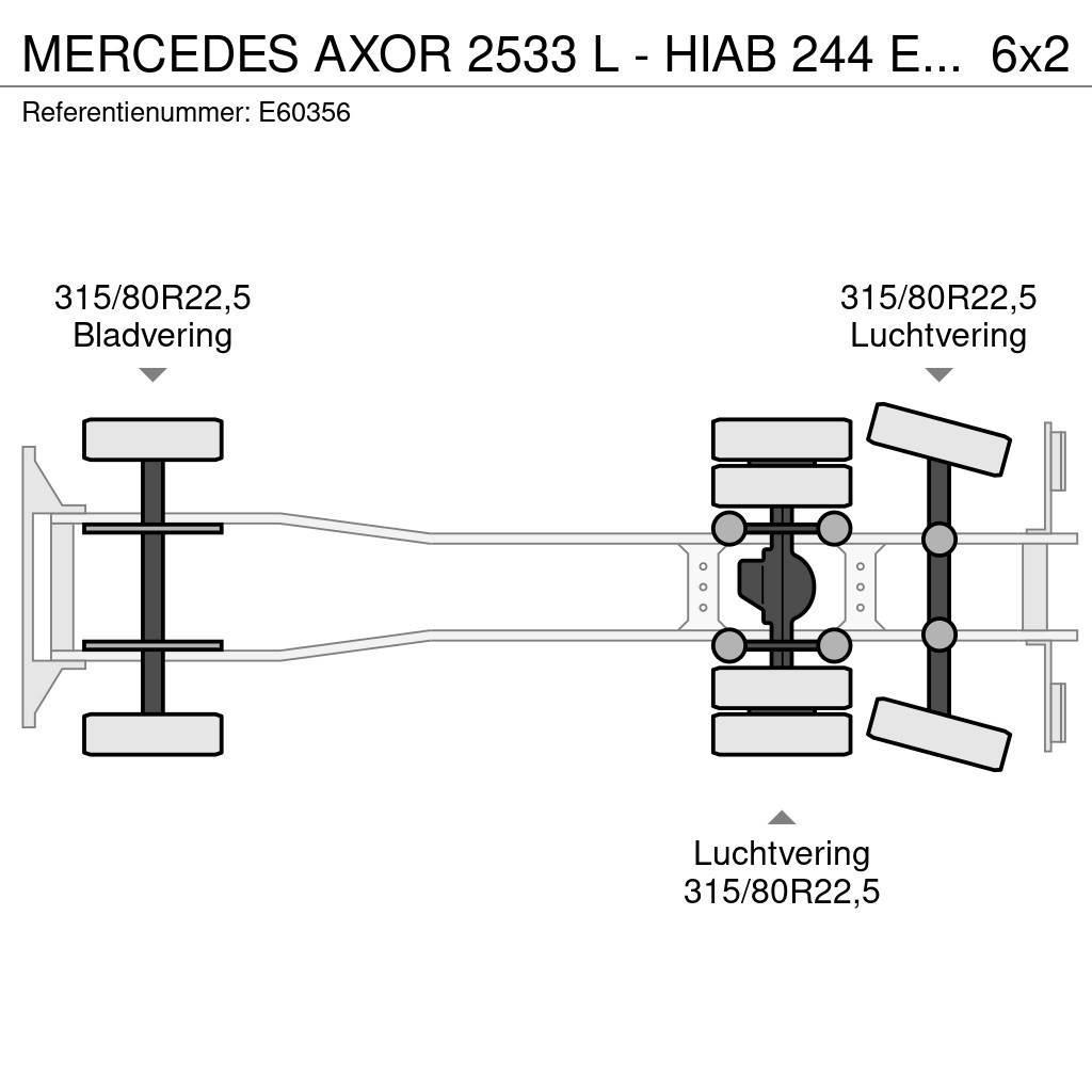 Mercedes-Benz AXOR 2533 L - HIAB 244 E-4 HIPRO Autobasculanta