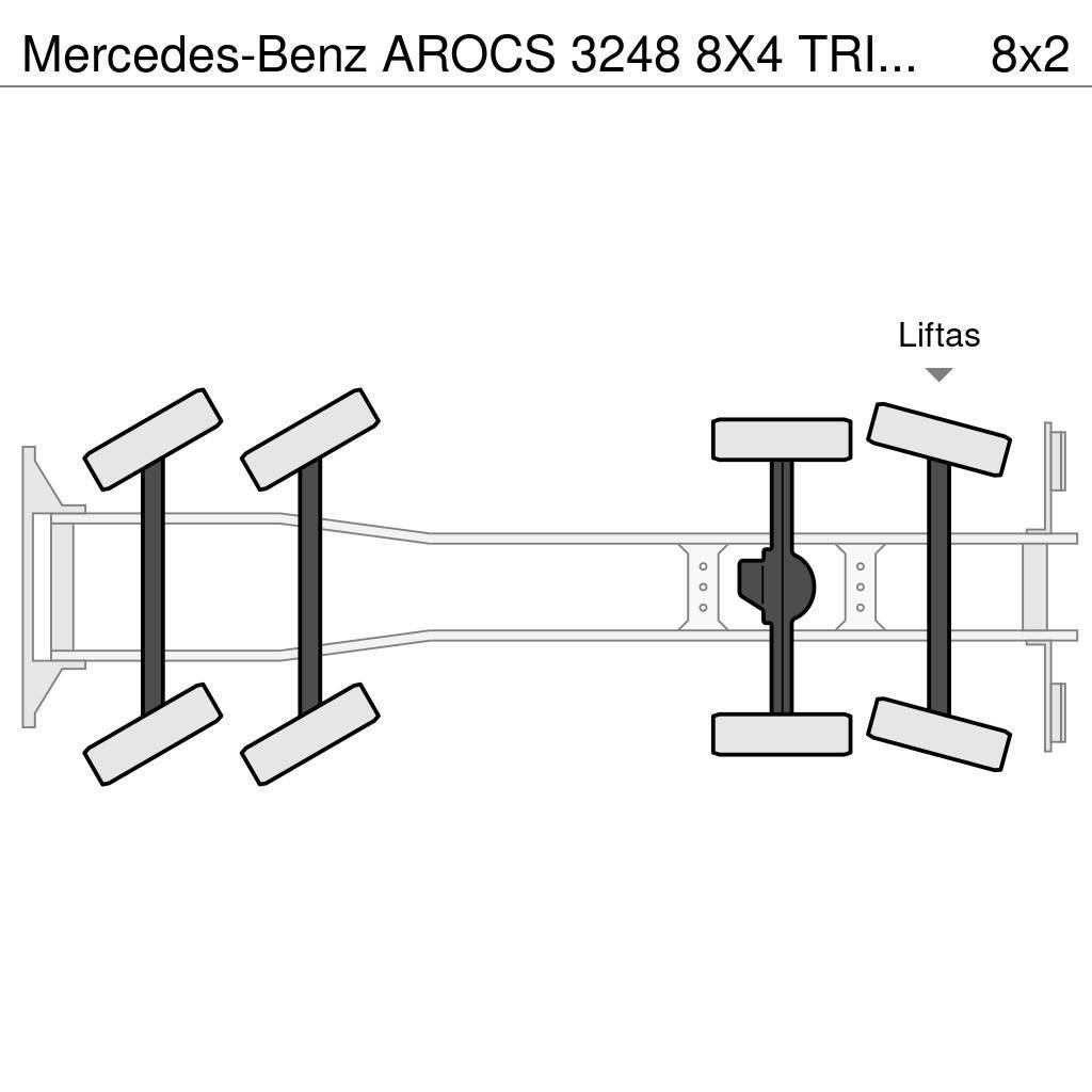 Mercedes-Benz AROCS 3248 8X4 TRIDEM HAAKSYSTEEM + FASSI F365RA K Camion cu carlig de ridicare