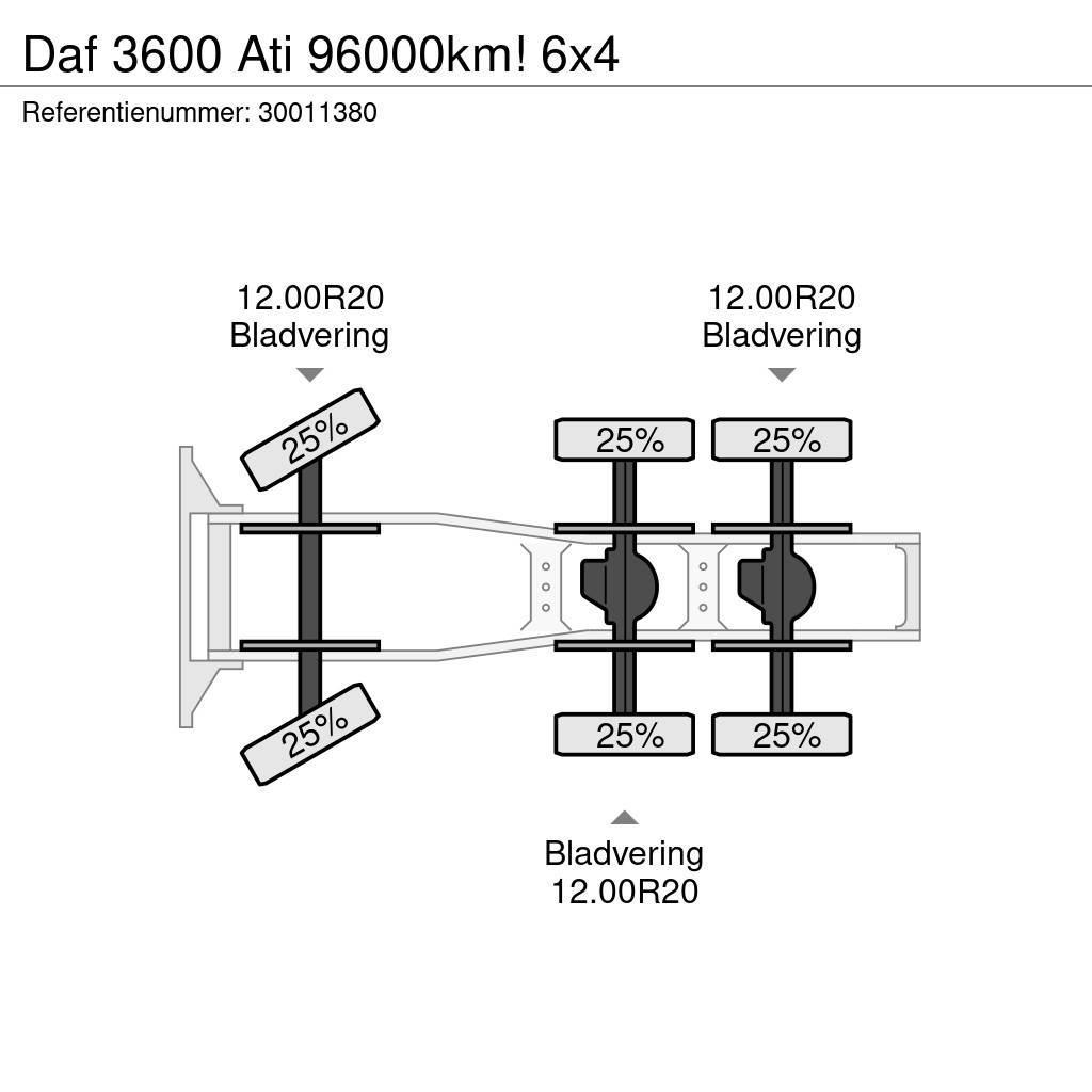 DAF 3600 Ati 96000km! 6x4 Autotractoare