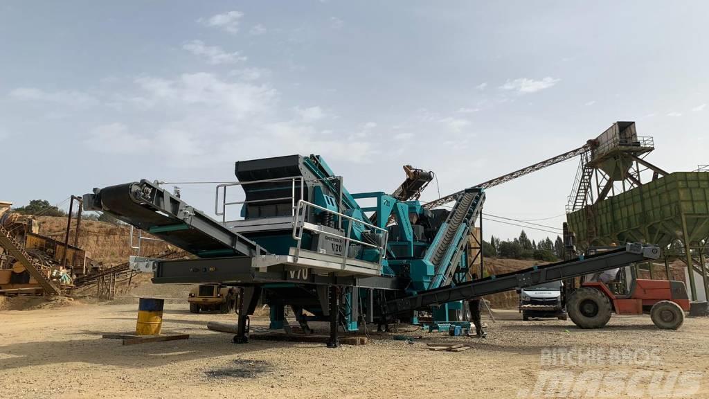 Constmach 150TPH Mobile Vertical Shaft Impact Crushing Plant Concasoare mobile