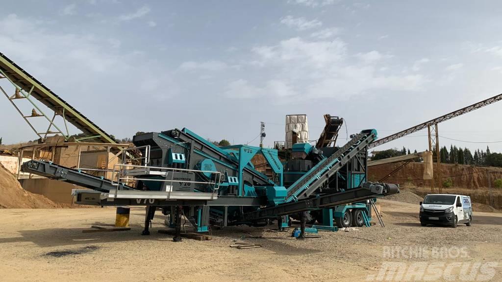 Constmach 150TPH Mobile Vertical Shaft Impact Crushing Plant Concasoare mobile