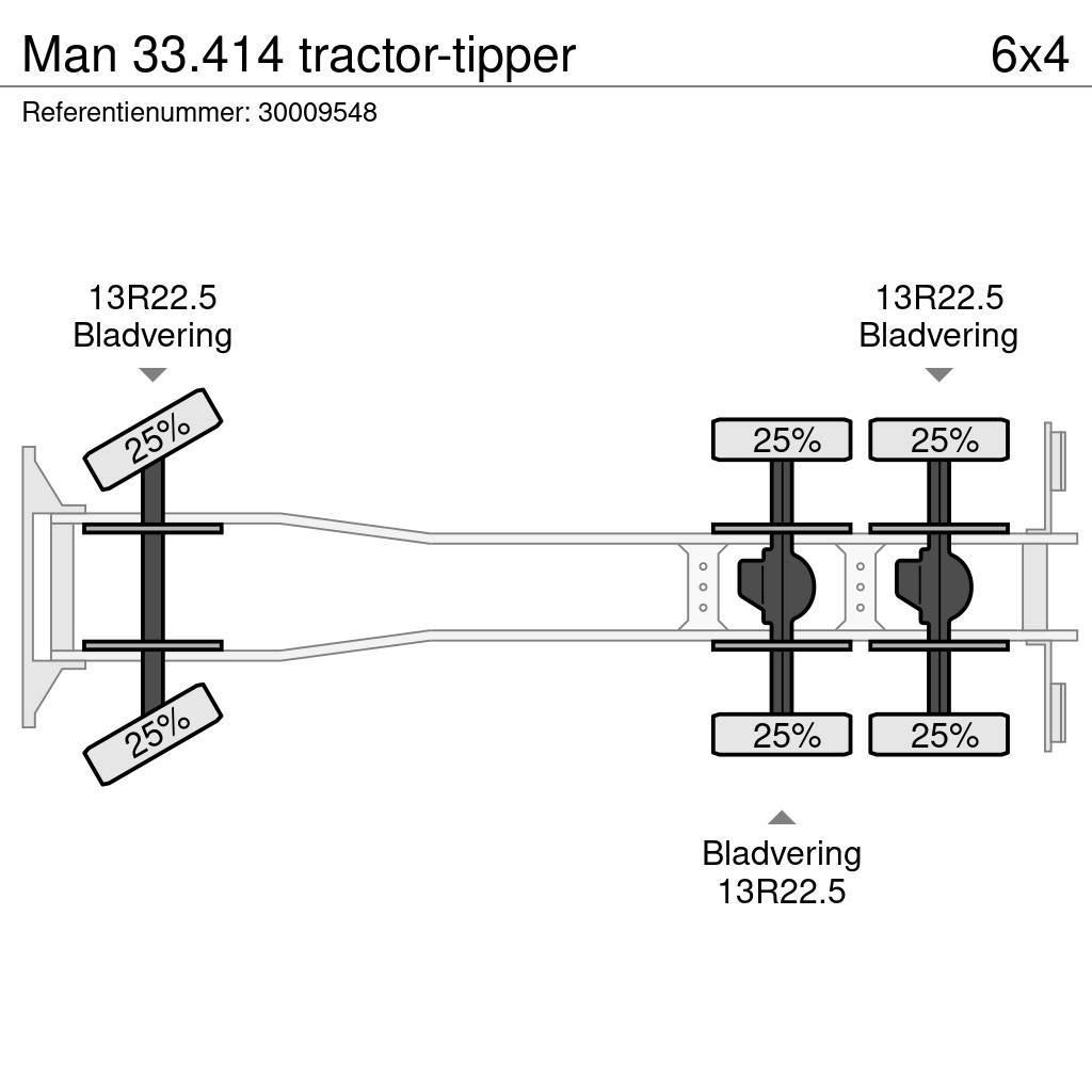 MAN 33.414 tractor-tipper Autobasculanta