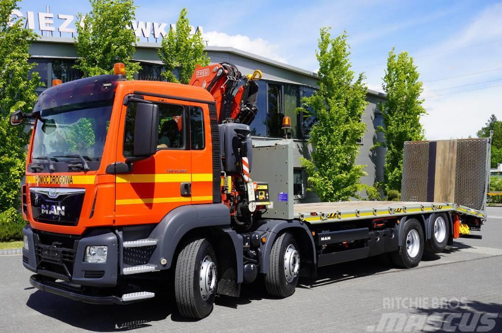 MAN TGS 35.360 E6 8×2 / Tow truck / Crane Fassi F235 Transportatoare vehicule