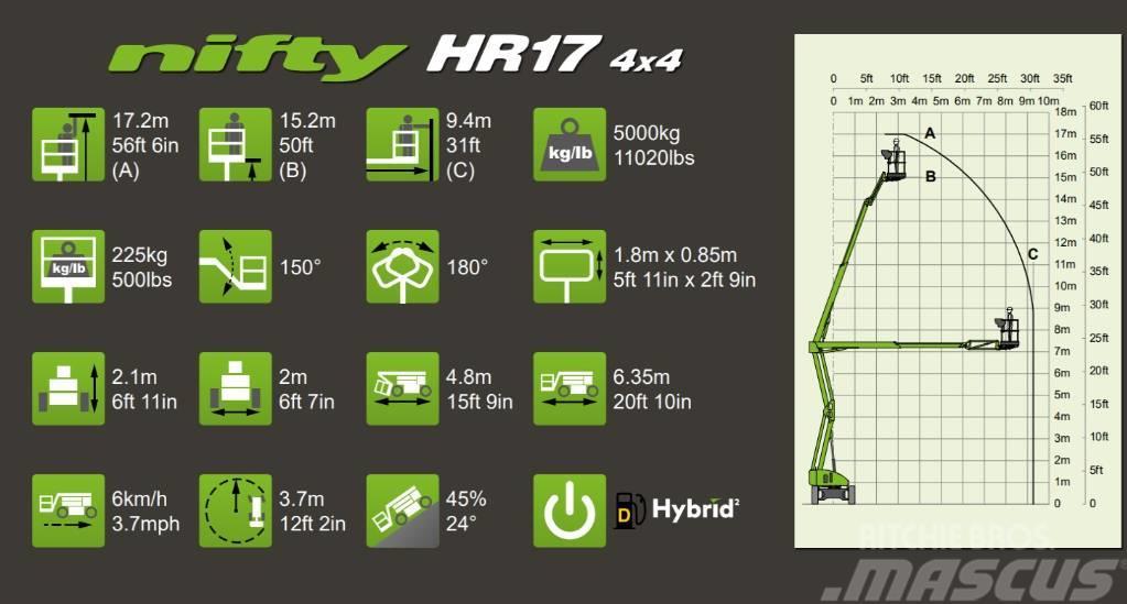 Niftylift HR 17 Hybrid 4x4 Nacele cu brat articulat