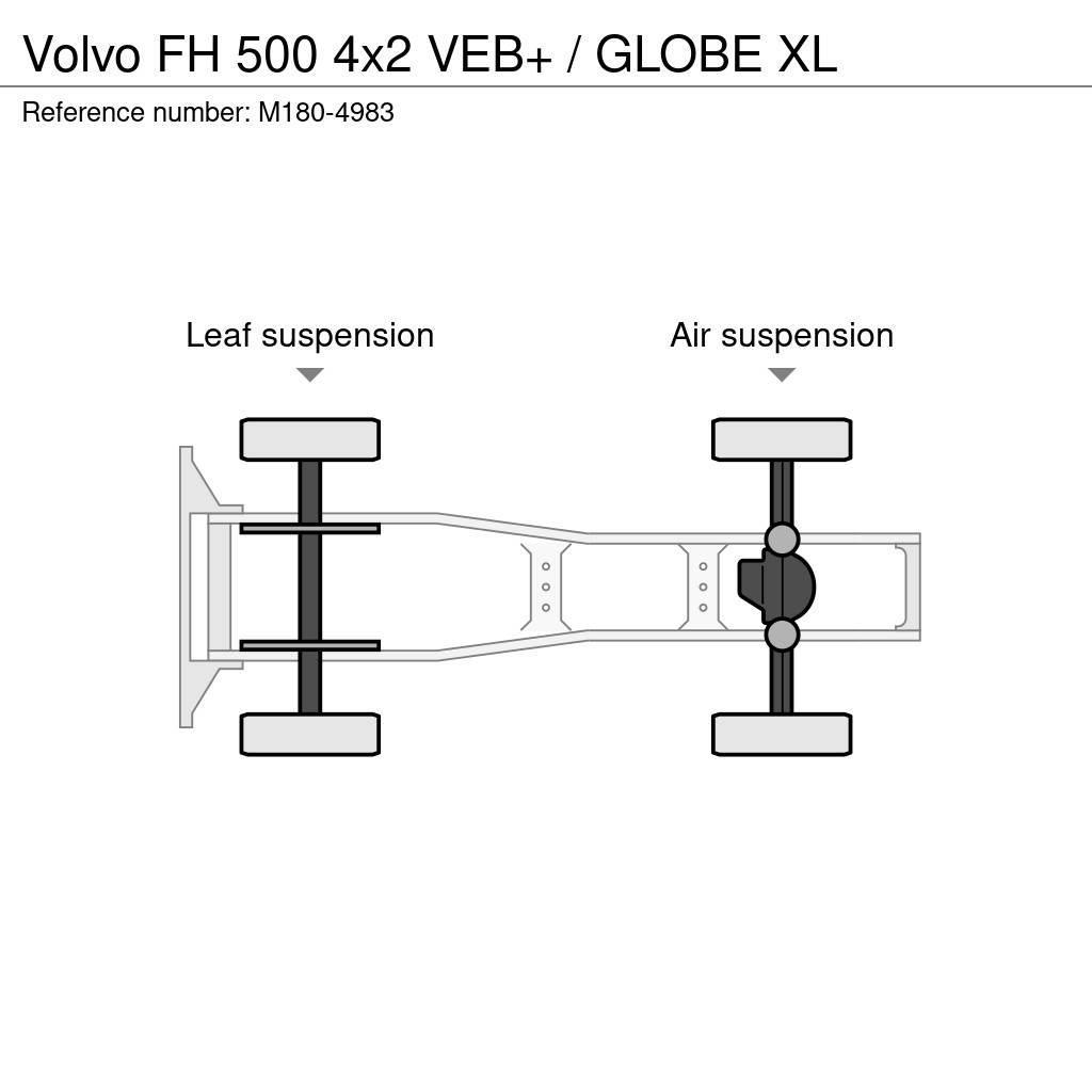 Volvo FH 500 4x2 VEB+ / GLOBE XL Autotractoare