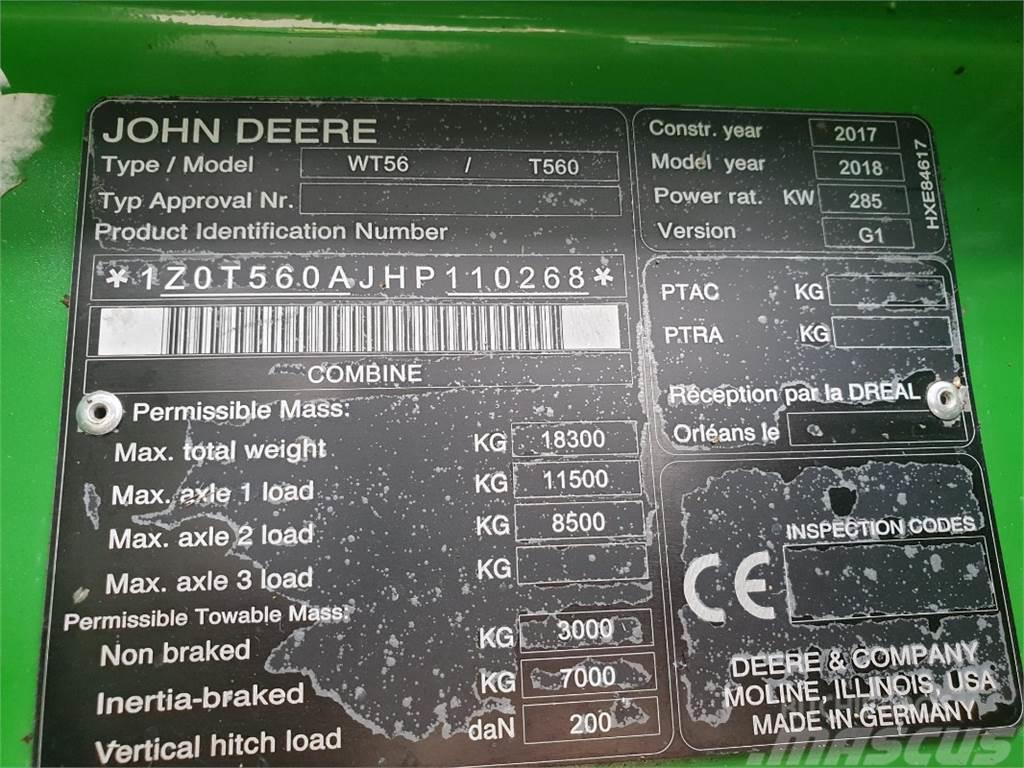 John Deere T560 Combine de secerat