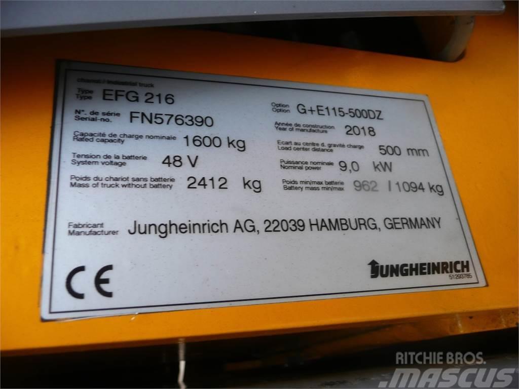 Jungheinrich EFG 216 500 DZ Stivuitor electric