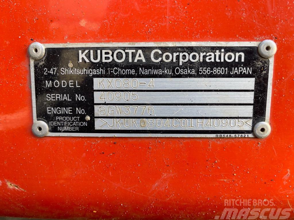 Kubota KX 080-4 Mini excavatoare < 7t