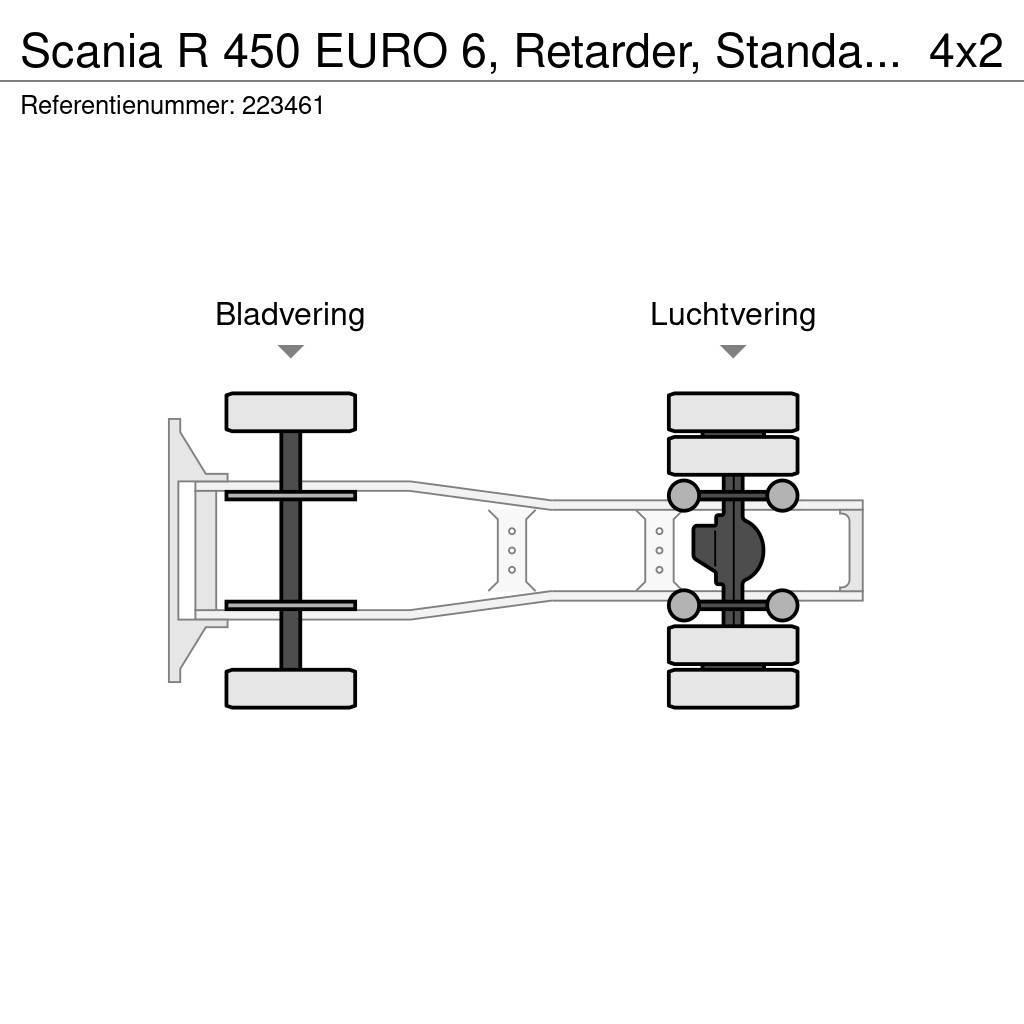 Scania R 450 EURO 6, Retarder, Standairco Autotractoare