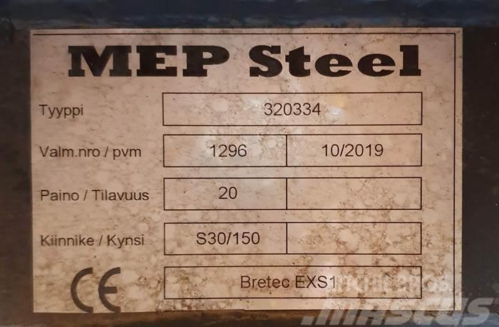  MEP Steel BRETEC EXS1 ISKUVASARAN KIINNIKELEVY S30 Conectoare rapide