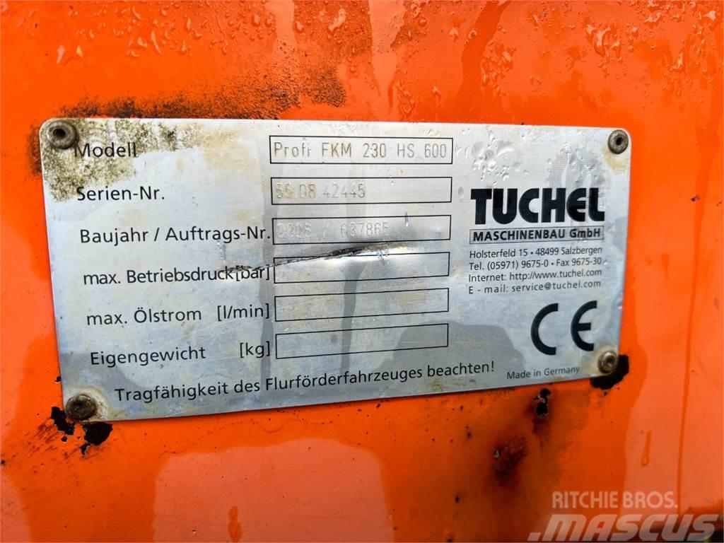 Tuchel Profi 660 kost - 230 cm. bred / Volvo ophæng Incarcator pe pneuri