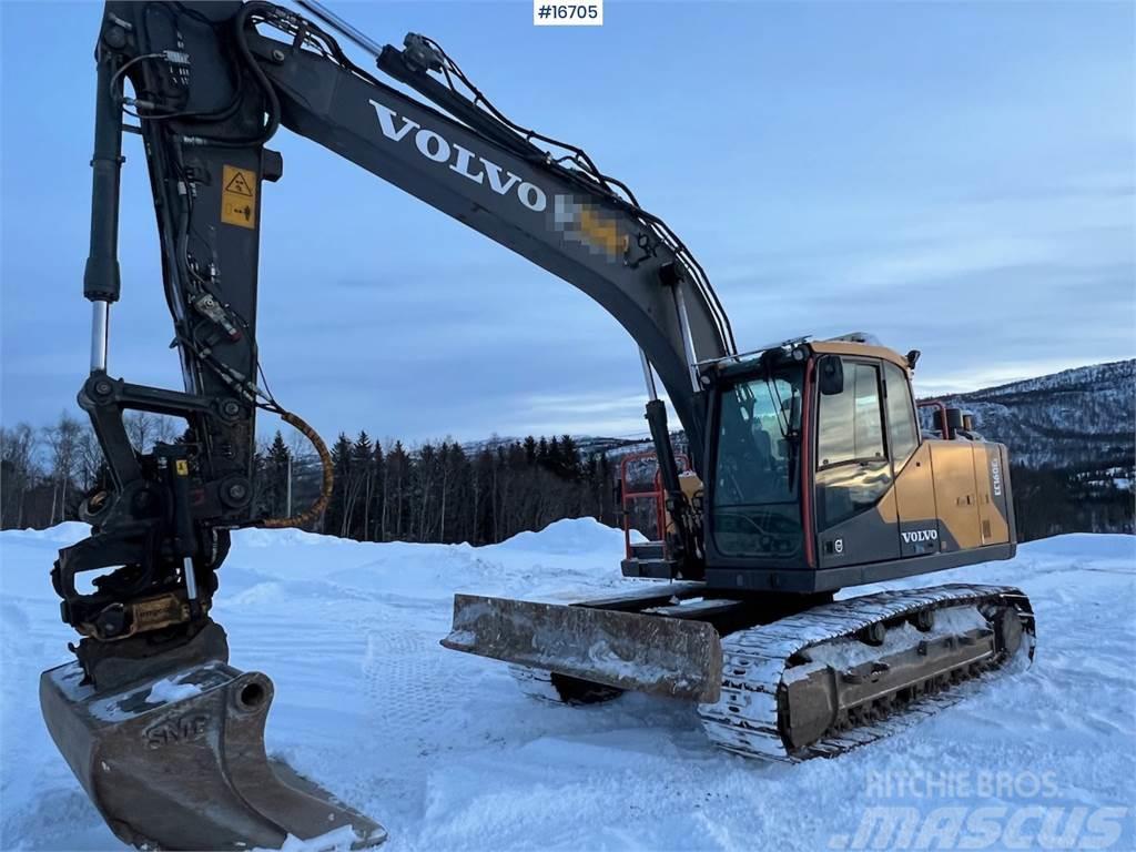 Volvo EC160EL crawler excavator w/ rototilt and grader b Excavatoare pe senile