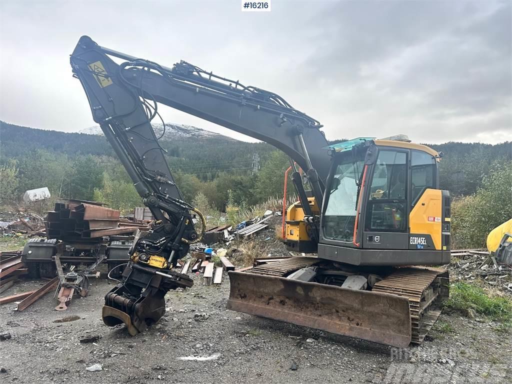 Volvo ECR145 Crawler Excavator w/ Rototilt w/ Grab and C Excavatoare pe senile