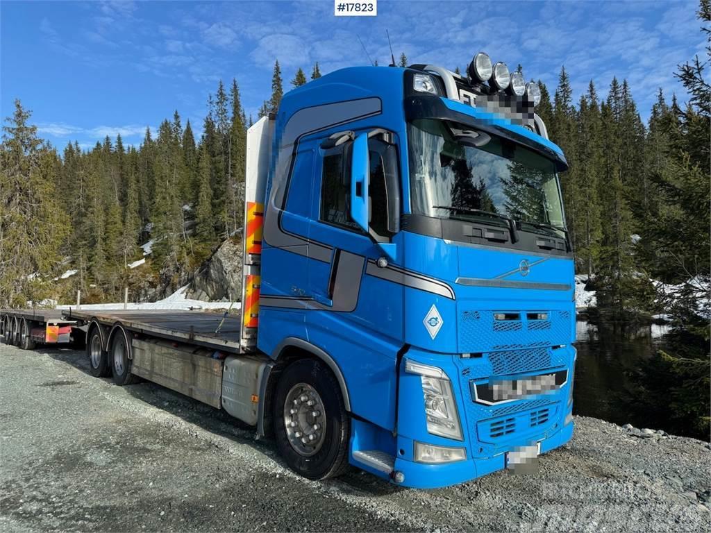 Volvo Fh 540 6x2 barrack truck w/ Trailer - bygg trailer Camioane platforma/prelata