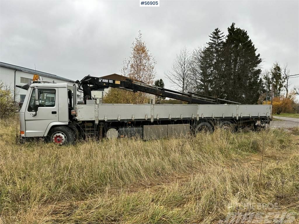 Volvo Crane truck FL10 with long flatbed (Rep. Object) Camioane cu macara