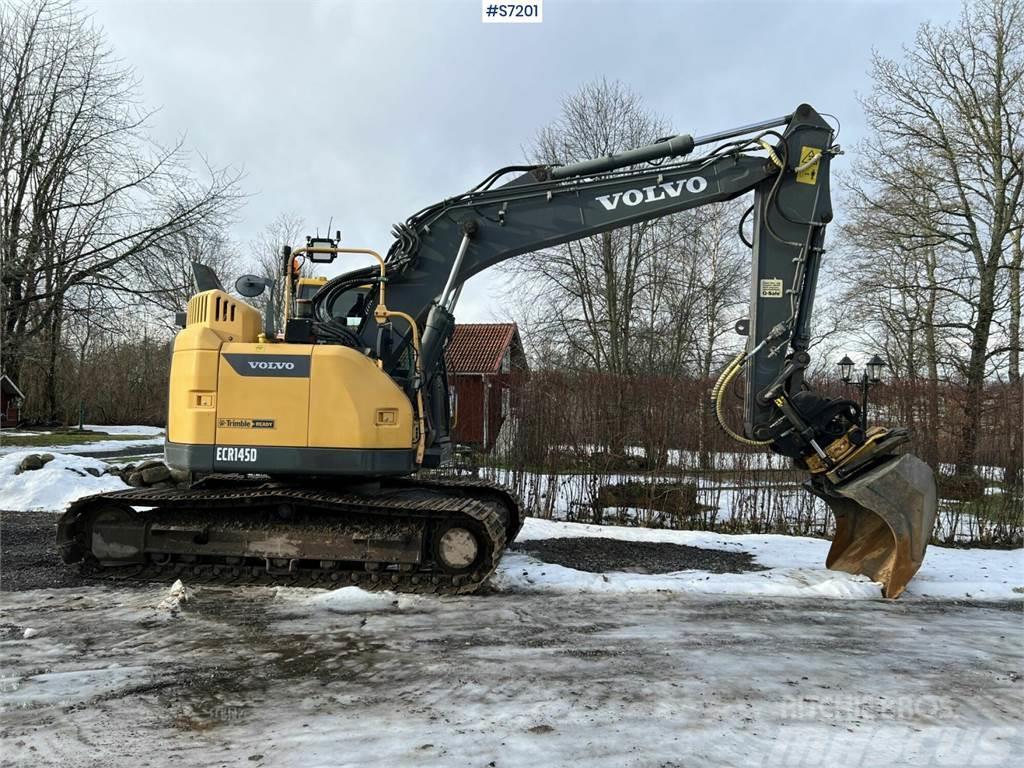 Volvo ECR145 D Excavator with Engcon tiltrotator and gri Excavatoare pe senile