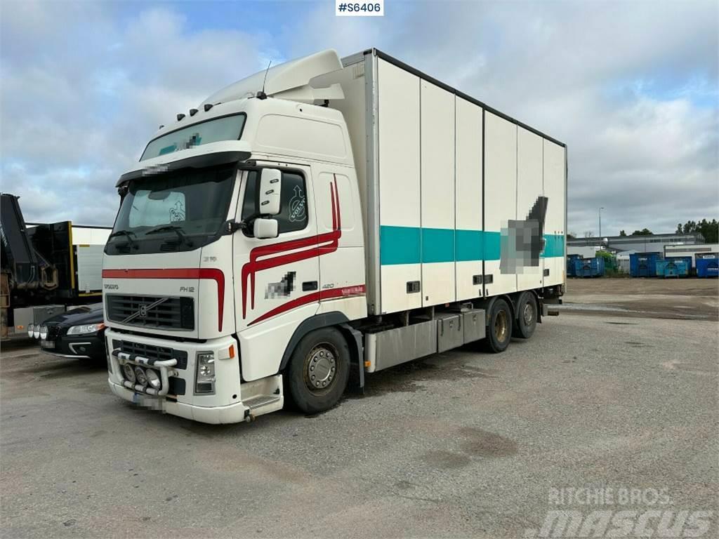 Volvo FH12 6x2 Box truck with opening side and tail lift Autocamioane