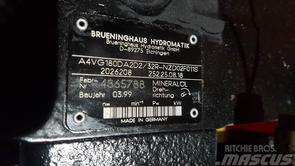 Brueninghaus Hydromatik A4VG180DA2D2/32R - Drive pump/Fahrpumpe/Rijpomp Hidraulice