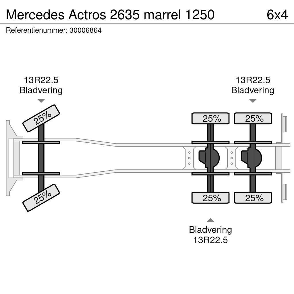 Mercedes-Benz Actros 2635 marrel 1250 Camioane cu macara