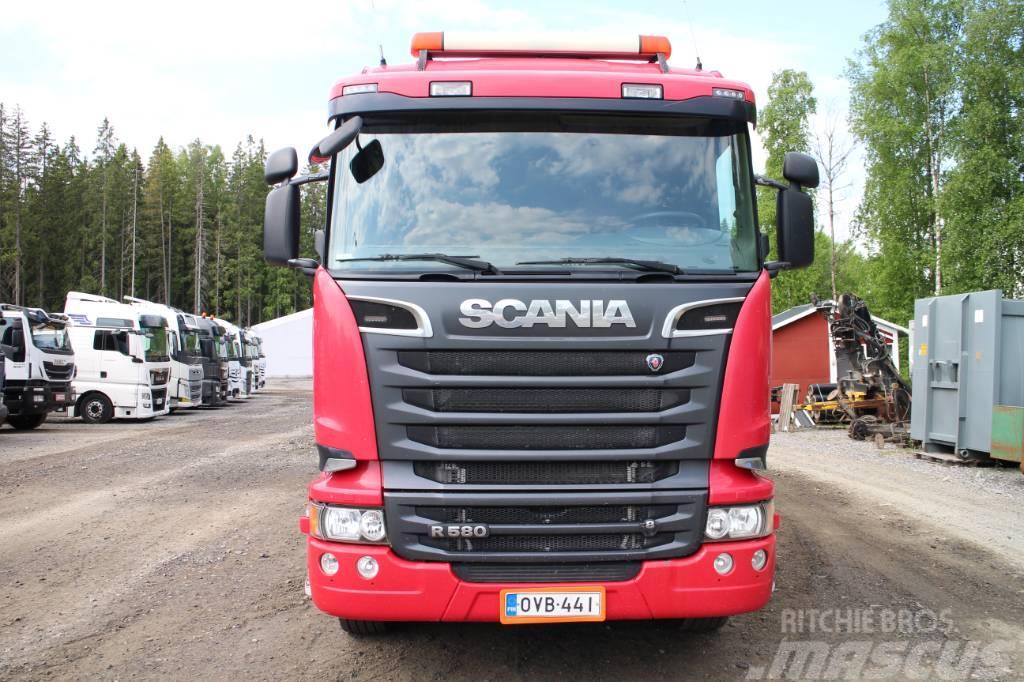 Scania R 580 ja 4-aks PV Autobasculanta