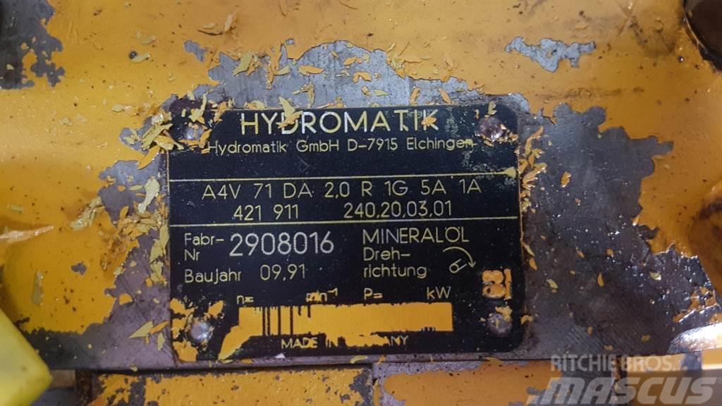 Ahlmann AZ10-Hydromatik A4V71DA2.0R1G5A1A-Drive pump Hidraulice