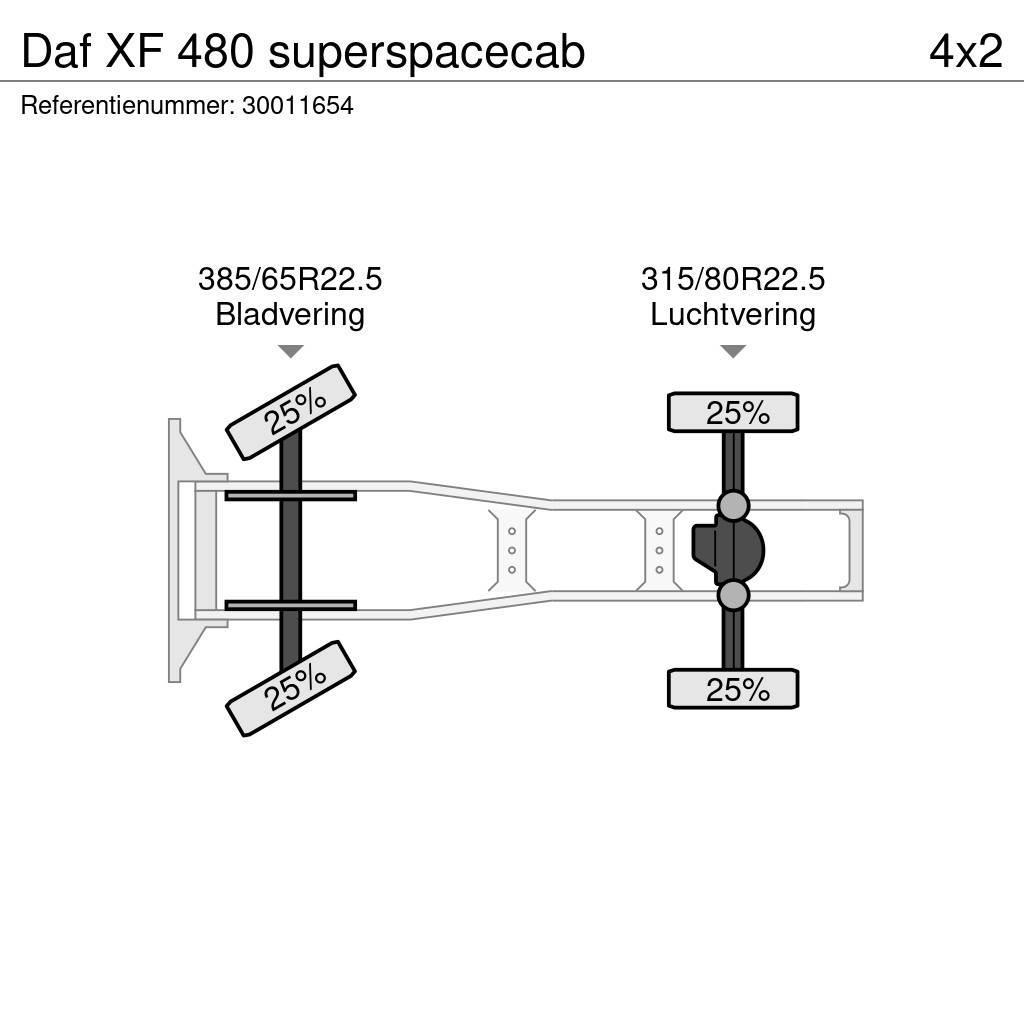 DAF XF 480 superspacecab Autotractoare