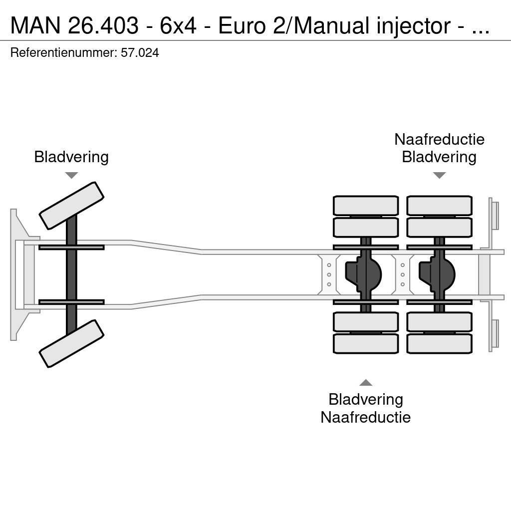 MAN 26.403 - 6x4 - Euro 2/Manual injector - 57.024 Autobasculanta