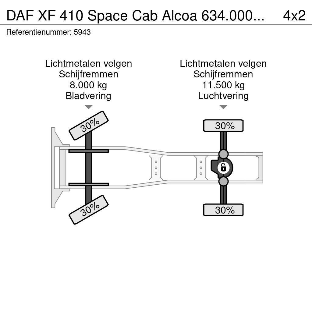 DAF XF 410 Space Cab Alcoa 634.000KM NEW ad-blue pump Autotractoare