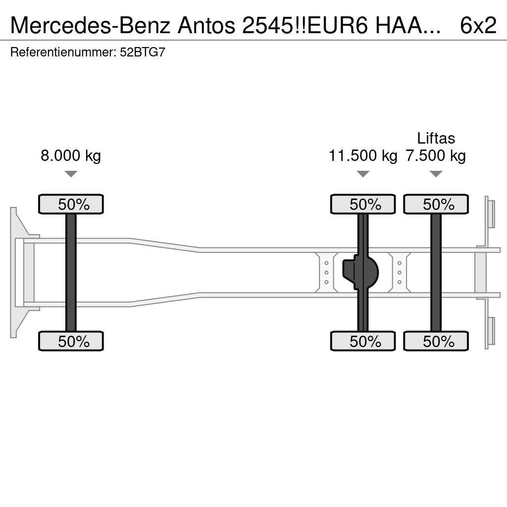 Mercedes-Benz Antos 2545!!EUR6 HAAK/ABROLLKIPPER!!KNICKARM!! Camion cu carlig de ridicare