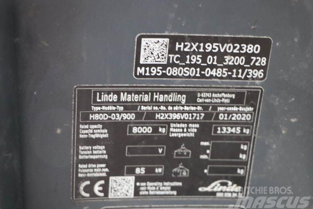 Linde H80D-03/900 Stivuitor diesel