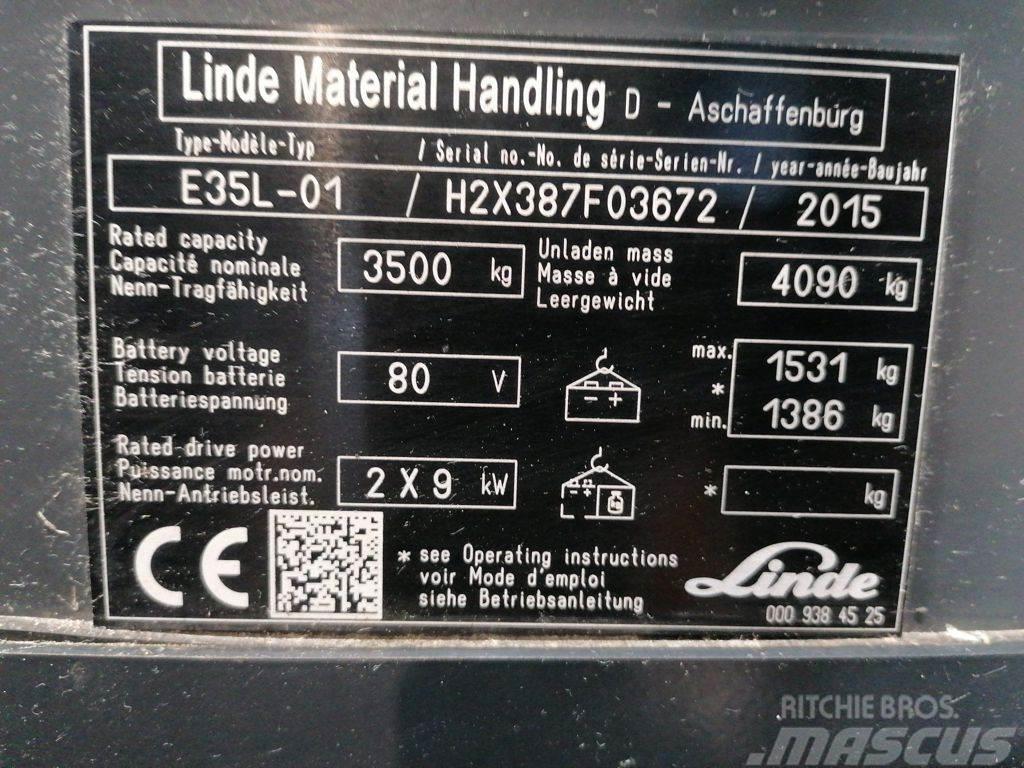Linde E35L-01 Stivuitor electric