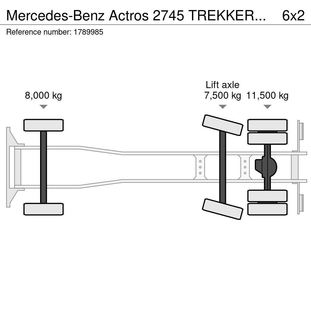 Mercedes-Benz Actros 2745 TREKKER MET AFZETSYSTEEM HYVA PORTAALA Camion cu incarcator