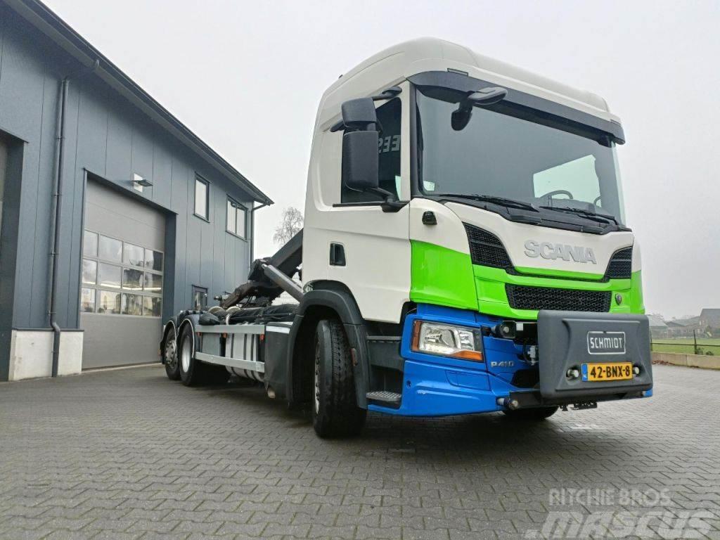 Scania P410 2019 - 6X2 LIFTAS GESTUURD - VDL 21T - VOLLED Camion cu carlig de ridicare
