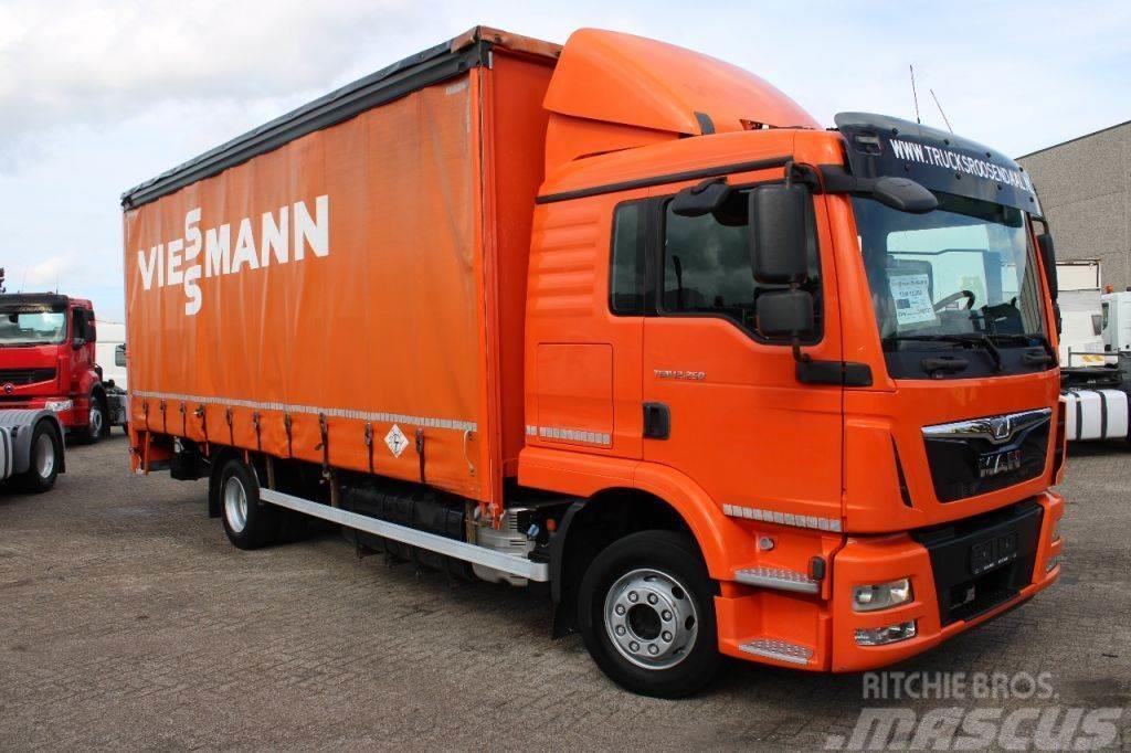 MAN TGM 12.250 + EURO 6 + manual + LIFT + BE apk 18-05 Camion cu prelata