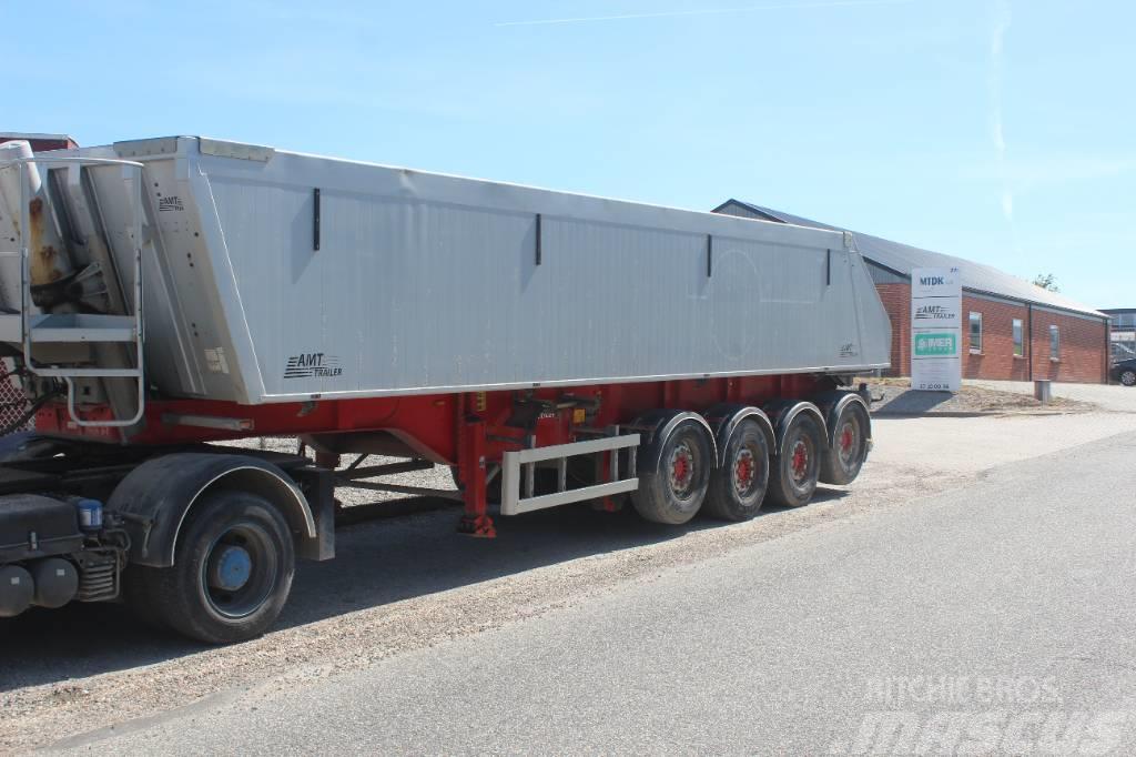 AMT TG400 4 akslet 36 m3 tip trailer med plast. Semi-remorca Basculanta