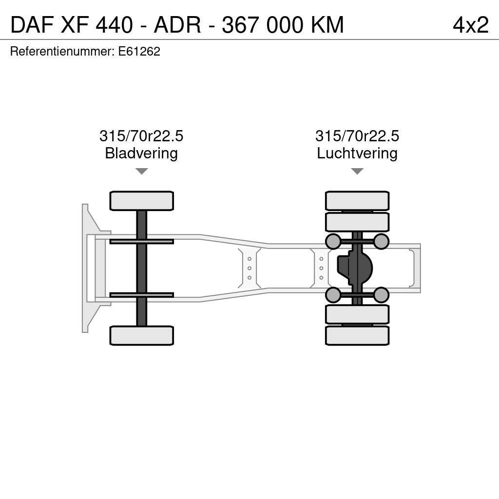 DAF XF 440 - ADR - 367 000 KM Autotractoare