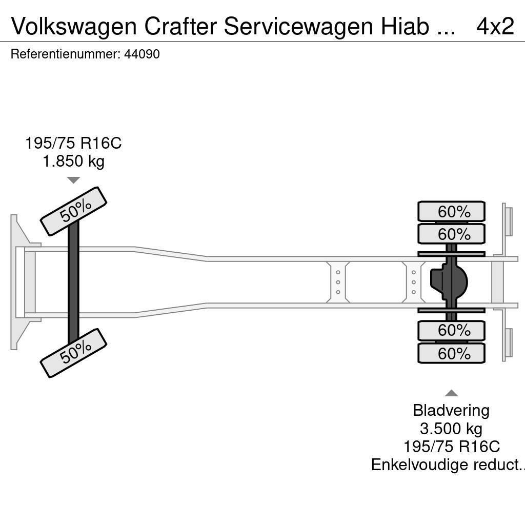 Volkswagen Crafter Servicewagen Hiab 1,3 Tonmeter laadkraan J Macara pentru orice teren