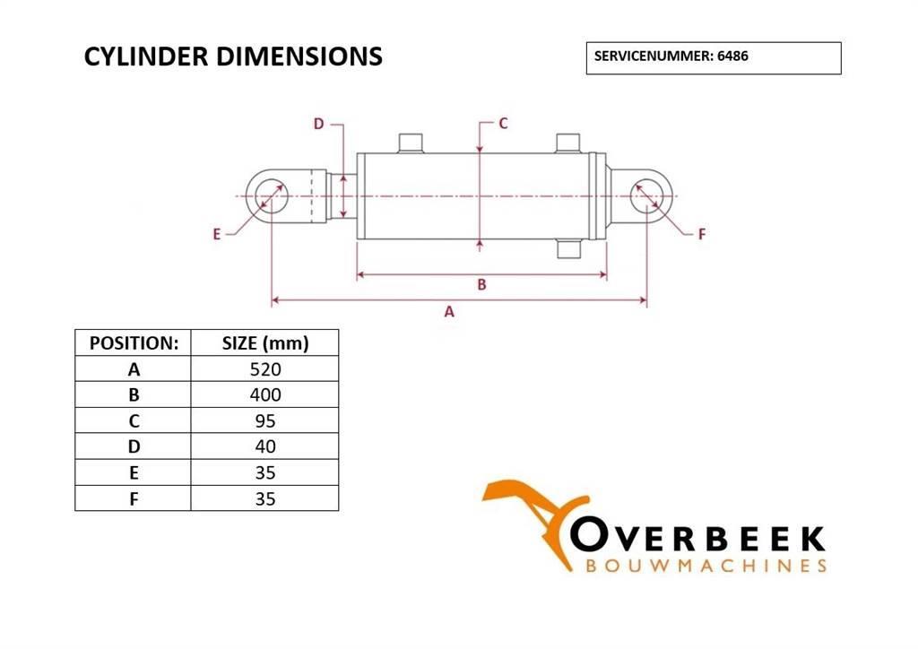 Wacker Neuson DW90-1000372053-Swivel cylinder/Schwenkzylinder Hidraulice